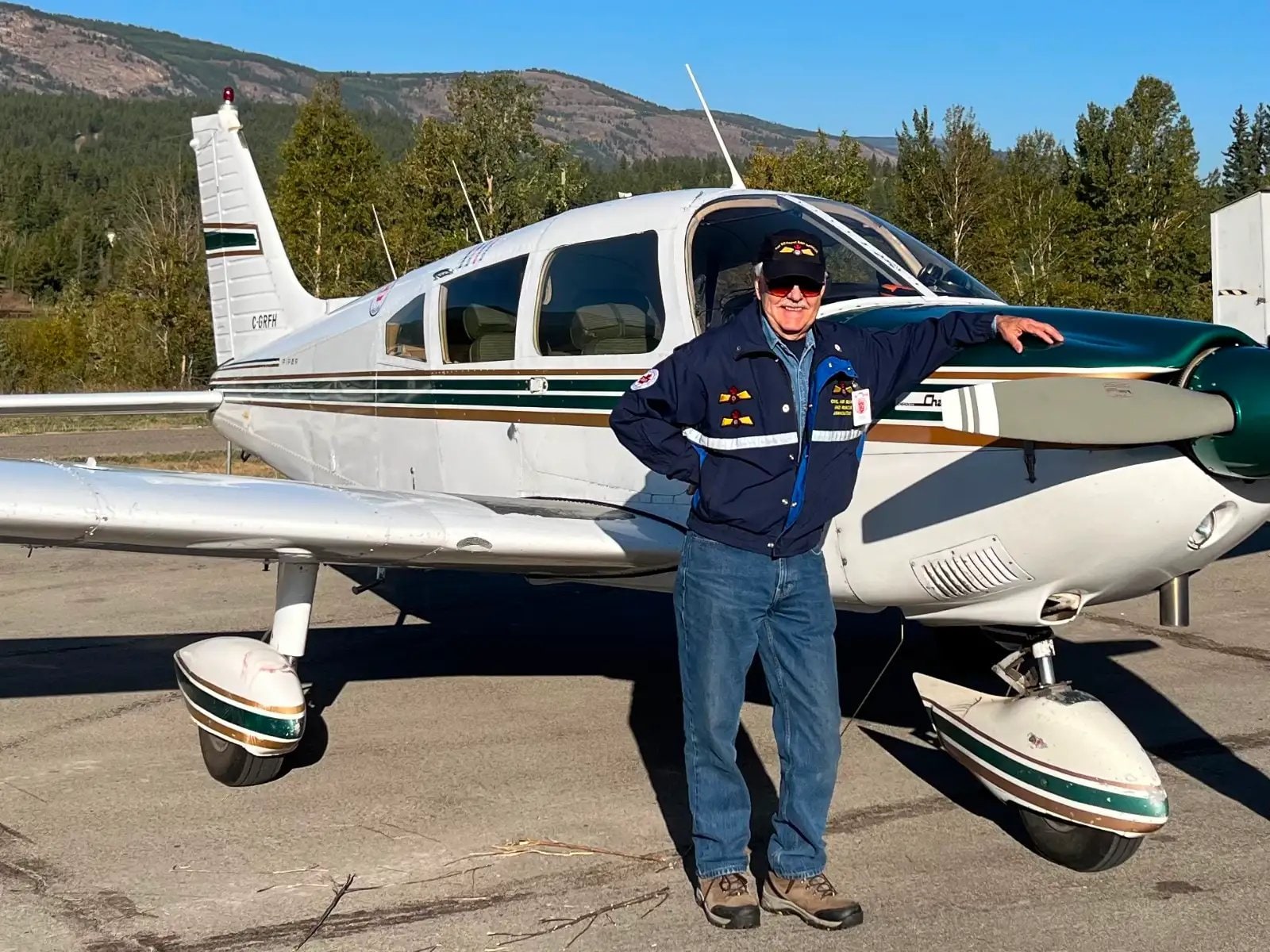 Exterior view of a 1973 Piper PA-28-235 for sale in AB