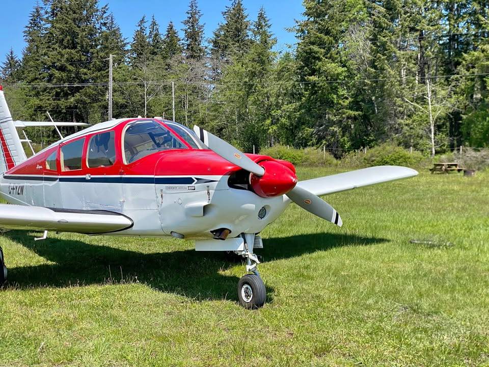 Exterior view of a 1969 Piper PA-28R-200 for sale in BC